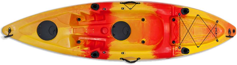 Kayak Conger (κόκκινο/κίτρινο λωρίδ...