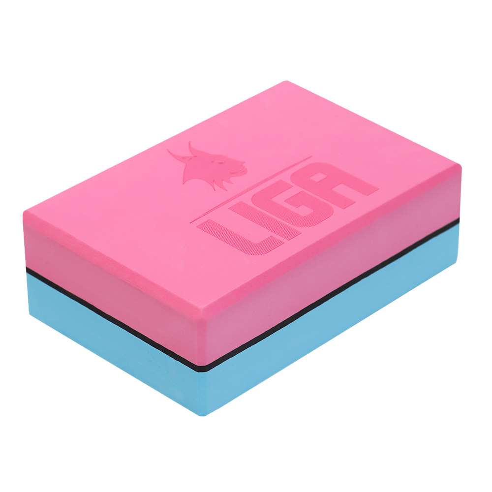 Yoga block two colored (pink/light ...