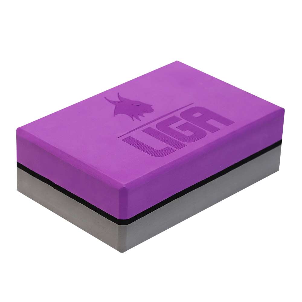 Yoga block two colored (purple/grey...